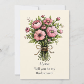 Whimsical Rosa Posy Bouquet Bröllopspartförslag