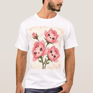 Whimsical Rose Vänner T Shirt