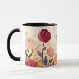 Whimsical roses garden  mugg
