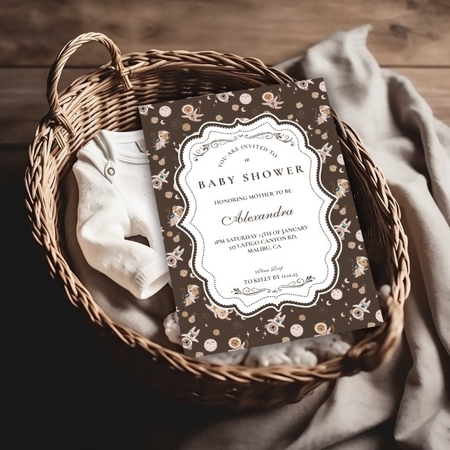 Whimsical Safari Animals Neutral Baby Shower Inbjudningar (Skapare uppladdad)