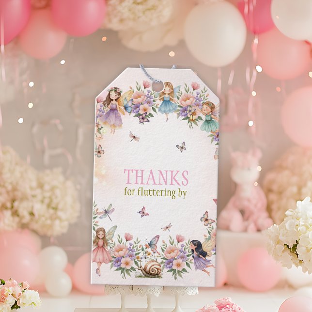Whimsical saga trädgård 1-års födelsedag presentetikett (Skapare uppladdad)