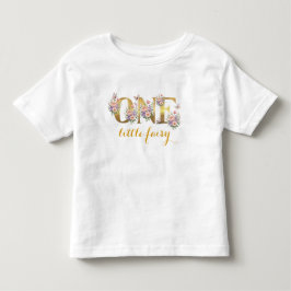 Whimsical saga trädgård 1-års födelsedagsfest t shirt