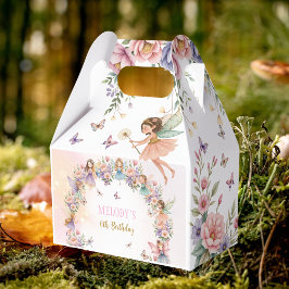 Whimsical saga trädgård 6-årsdag presentaskar