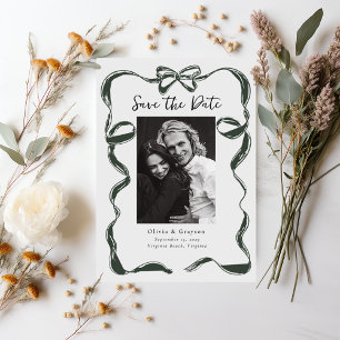 Whimsical Sage Foto Bow Spara datumet