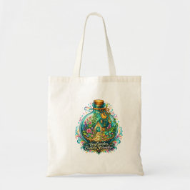 Whimsical Sagoträdgård Botanisk Toteväska Tygkasse