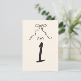 Whimsical Sällsam Handskriven Båge Bord Nummer Inbjudningar