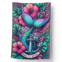 Whimsical Salty Soul Sjöjungfru Anchor