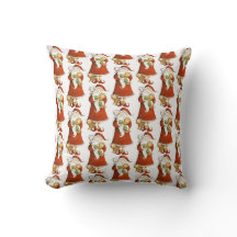 Whimsical Santa & Kattmönster