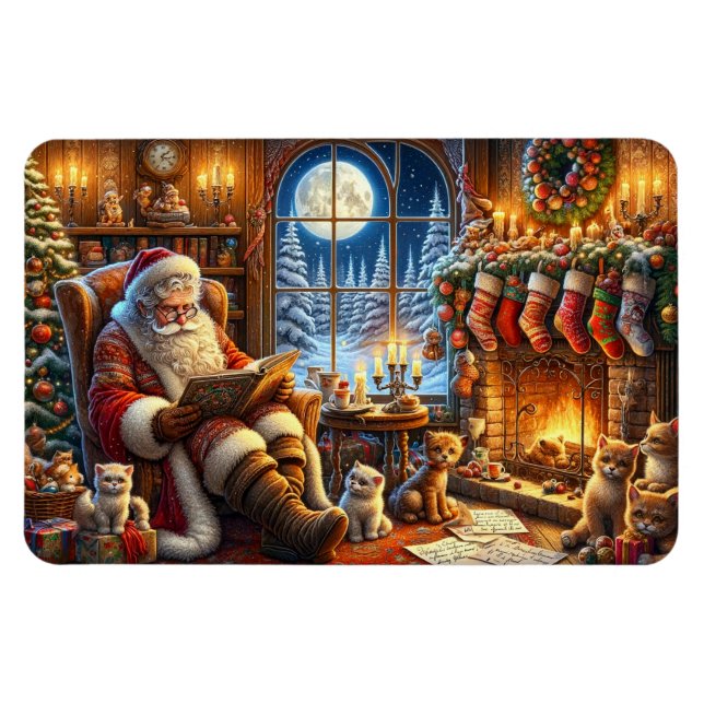 Whimsical Santa Magnet (Horisontell)