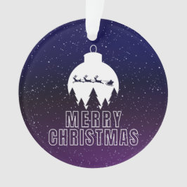 Whimsical Santa's Sleigh and Midnight view