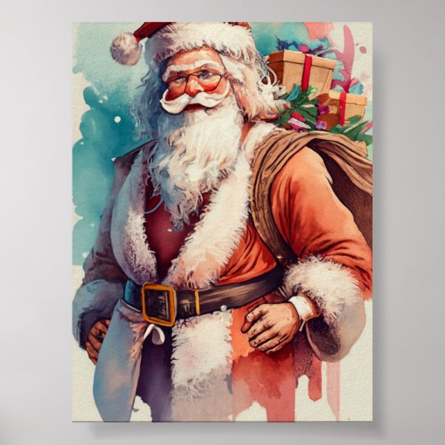 Whimsical Santa's Winter Dance Poster (Framsidan)