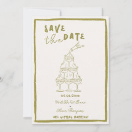 Whimsical Save The Date Inbjudan