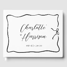 Whimsical Script Bow Band Dottill Wedding