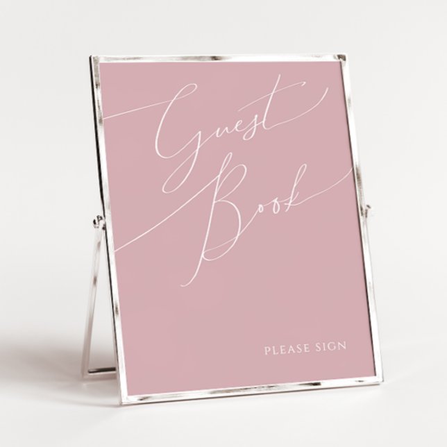 Whimsical Script | Damroségästbokssignering Poster (Skapare uppladdad)