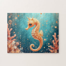 Whimsical Seahorse Pussel