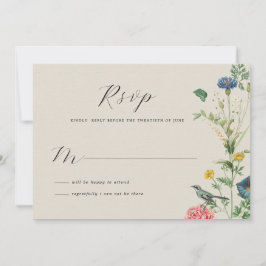 Whimsical Secret Garden Wildblommor OSA kort