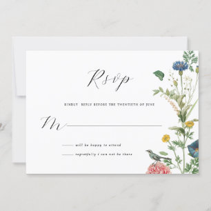 Whimsical Secret Garden Wildblommor OSA kort