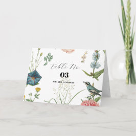 Whimsical Secret Garden Wildblommor Ram Tack Kort