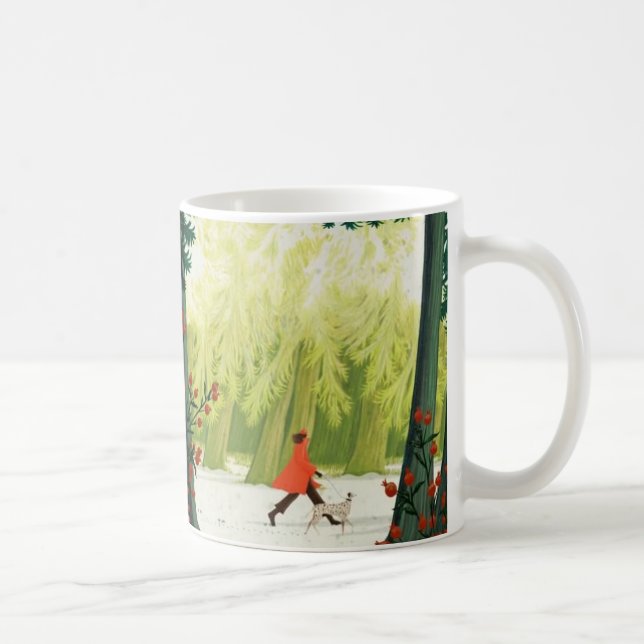 Whimsical Serenity Konstnärlig Kaffemugg av Kind O (Höger)