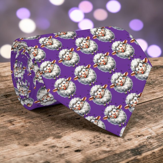 Whimsical Sheep Custom Necktie Tie Slips (Skapare uppladdad)