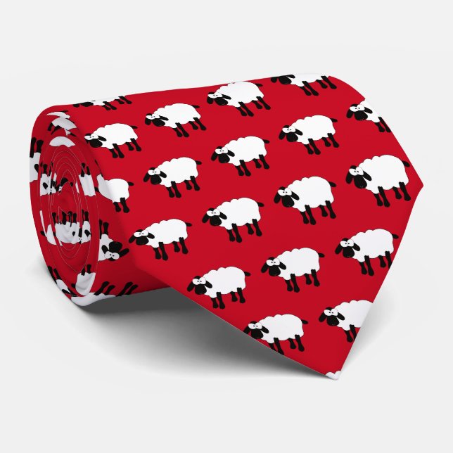 Whimsical Sheep Neck Tie Slips (Rullad)