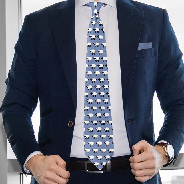 Whimsical Sheep Neck Tie Slips (Skapare uppladdad)