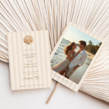 Whimsical Shell Monogram Coastal Wedding