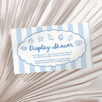 Whimsical skaldjurs Baby Shower Display Dusch