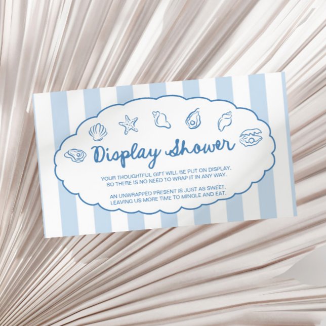 Whimsical skaldjurs Baby Shower Display Dusch Tilläggskort (Skapare uppladdad)