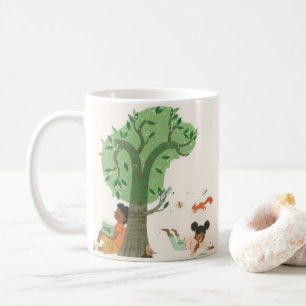 Whimsical Skog Rest Snälla Ett Par Sköna Ögonblick Kaffemugg