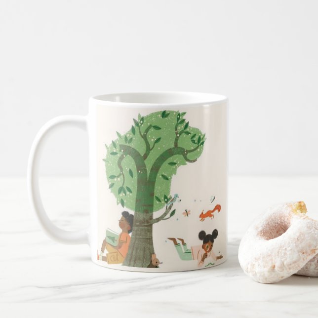 Whimsical Skog Rest Snälla Ett Par Sköna Ögonblick Kaffemugg (Med munk)
