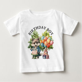Whimsical Skogs Födelsedags Watercolor T Shirt