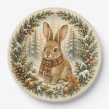 Whimsical Skogskanin i Snöig Vinterskog