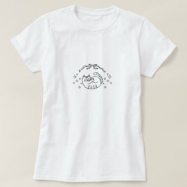 Whimsical Sleepy Cat T Shirt