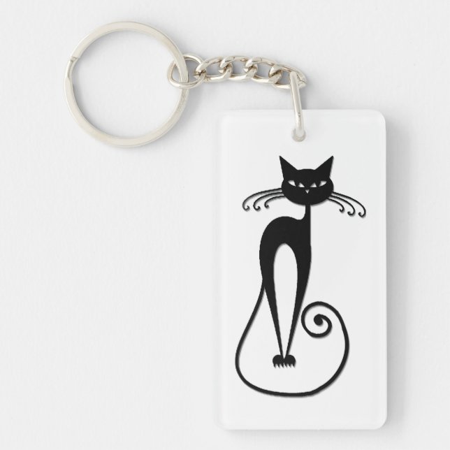 Whimsical Smal Svart Katt (Framsidan)