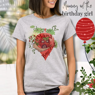 Whimsical Snail & Strawberry Mama  T Shirt