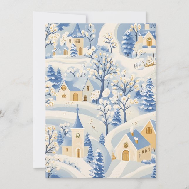 Whimsical Snöby Julkort (Framsida)