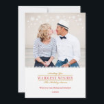 Whimsical Snöflingor Helgdag Photo Card Julkort<br><div class="desc">Elegant-kort med en viskös beröring,  perfekt för att fira Julhelgen. Lägg till ett familjefoto om du vill ha en personlig beröring. Det finns mycket litet snöflingor längs övre kant. Klassisk text gör att snyggtens utseende på den här designen ökar. Generiskt kort underbart för att fira jul och alla vinterHelgdagar.</div>