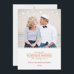 Whimsical Snöflingor Helgdag Photo Card Julkort<br><div class="desc">Elegant-kort med en viskös beröring,  perfekt för att fira Julhelgen. Lägg till ett familjefoto om du vill ha en personlig beröring. Det finns mycket litet snöflingor längs övre kant. Klassisk text gör att snyggtens utseende på den här designen ökar. Generiskt kort underbart för att fira jul och alla vinterHelgdagar.</div>