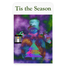 "Whimsical Snögubbe" Anpassa 4 x 6 Magnet