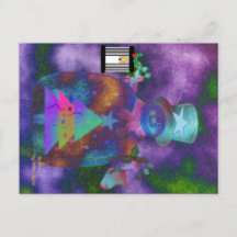 "Whimsical Snögubbe" julvykort