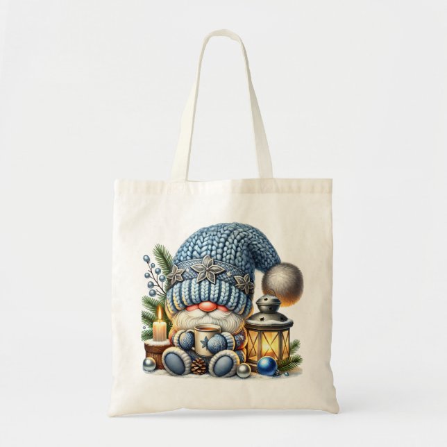 Whimsical Snögubbe Tote Bag Tygkasse (Framsidan)
