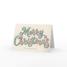Whimsical Snöig Skrift God Jul