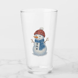 Whimsical Snömannen God Jul Glaskopp