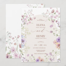 Whimsical Soft Wildblommor Cottage Garden Wedding