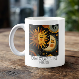 Whimsical solförmörkelse kaffemugg