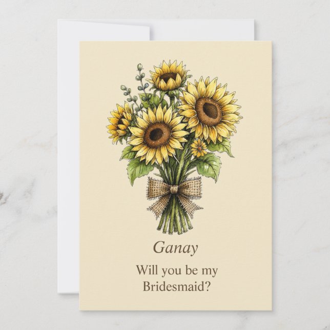 Whimsical Solrosbukett Bröllopspartförslag (Framsida)