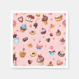 Whimsical sommar sötsaker pappersservett