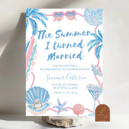 Whimsical Sommaren jag blev Gift Möhippa Inbjudningar
