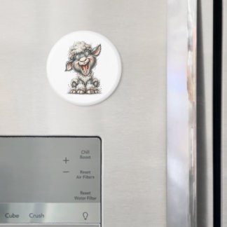 Whimsical Söt Får Magnet